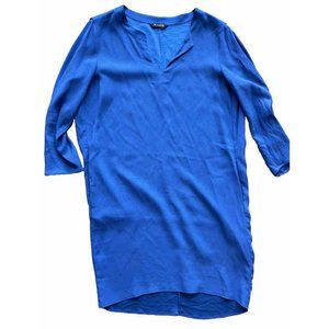 MOSSIMO DUTTI Women's Blue Dress Size 6 Sheath 3/4 Sleeves ASO Kate Middleton